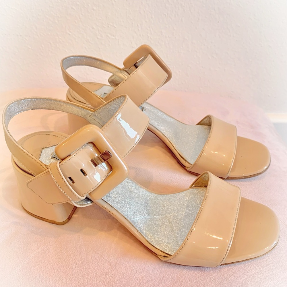 Prada Block Heel Sandals